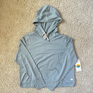 NWT Vuori Halo Essential Hoodie in Light Cloud Heather